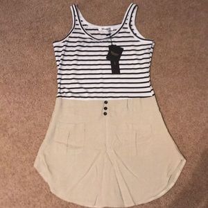 Chiffon sleeveless mini dress